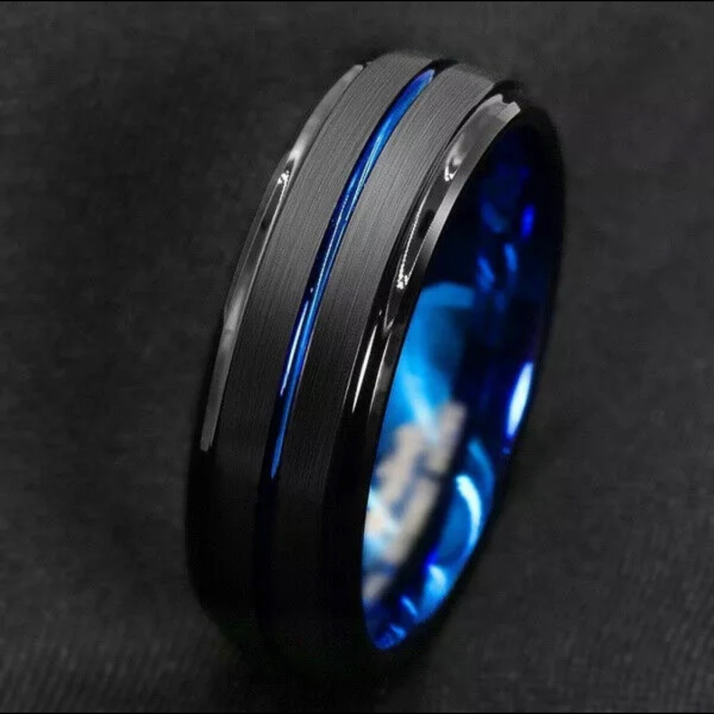 Titanium Mens band.  Stainless steel. FREE SHIPPING & FREE POLISHING CLOTH